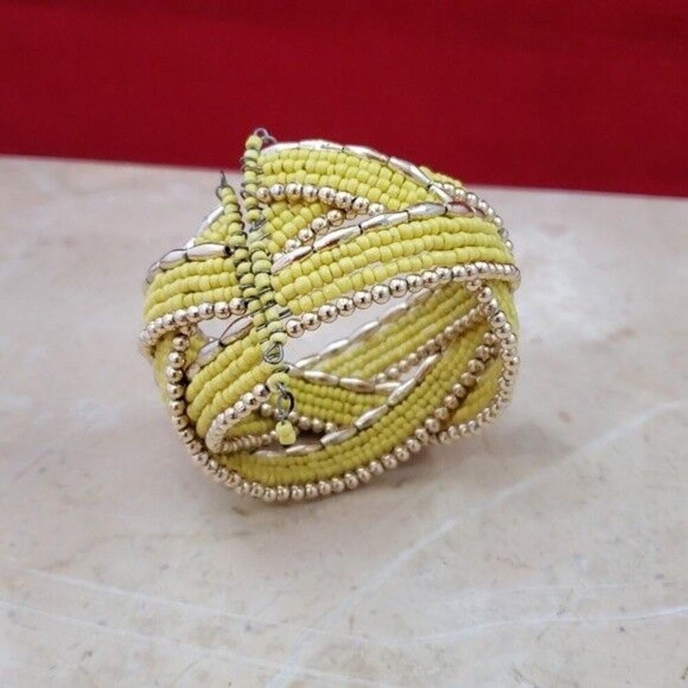Vintage Bracelet Beautiful Yellow Wrap Bracelet
